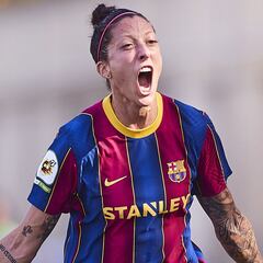 La incombustible Jenni Hermoso no le quita ojo al pichichi