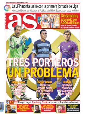 Las portadas de AS de agosto
