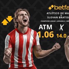 Atlético de Madrid vs. Slovan Bratislava: horario, TV, pronósticos, estadísticas y clasificación