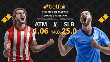 Atlético de Madrid vs. Slovan Bratislava: horario, TV, pronósticos, estadísticas y clasificación