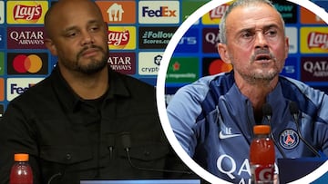 Kompany cuenta una gran verdad de Luis Enrique y deja perpleja a la prensa francesa