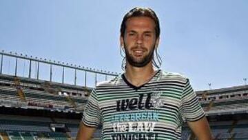 <b>EN PLENA FORMA. </b>David Sánchez posó ayer para AS en el escenario donde quiere repetir una actuación como la del pasado sábado.