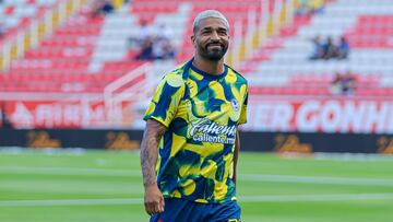 Rodrigo Aguirre of America during the 9th round match between Necaxa and America as part of the Liga BBVA MX, Torneo Apertura 2024 at Victoria Stadium on September 21, 2024 in Aguascalientes, Mexico.