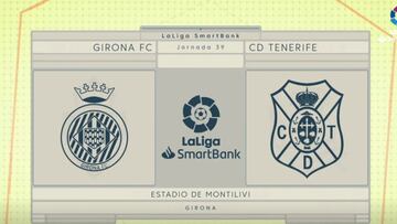 Resumen y gol del Girona vs Tenerife de LaLiga SmartBank