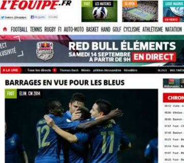 Portadas de la prensa extranjera