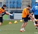 Cristiano, Ramos y Coentrao, en el gimnasio en la suave sesión