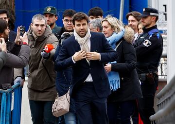 Gerard Piqué a su salida del Juzgado de Majadahonda donde declaró como investigado en el Caso Supercopa. En este caso se investiga la legalidad de las comisiones recibidas.