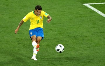 1-0. Philippe Coutinho marcó el primer gol.