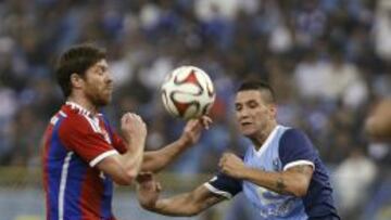 Xabi Alonso, durant el partido.