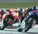 Podio perfecto en Losail: Lorenzo, Rossi y Márquez