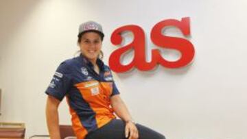 Laia Sanz, en la visita a la Redacción de AS.