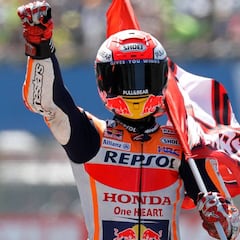 Márquez lidera el triplete español tras la guerra del año
