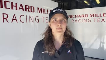 Tatiana Calder&oacute;n tras sus 6 horas en Monza