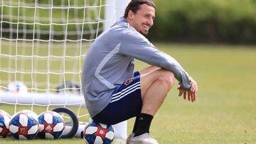 Zlatan en una sesi&oacute;n de entrenamiento