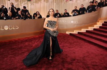 Oona Castilla Chaplin a su llegada a la alfombra roja.