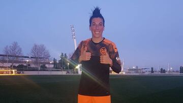 Marta Carro tras su regreso a los terrenos de juego.