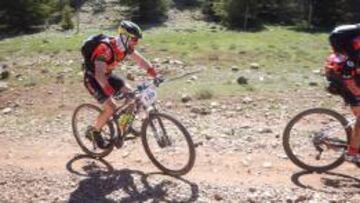 Dani Rovira, durante la Titan Desert que se está disputando en Marruecos.