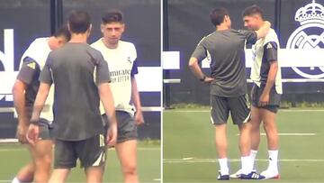 El gesto revelador de Xabi en su aparte con Valverde que ilusiona al madridismo: viral en redes por el mensaje que ‘lanza’