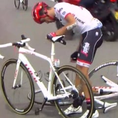 Contador, tras sus caídas: "Este Tour me está llevando al límite"