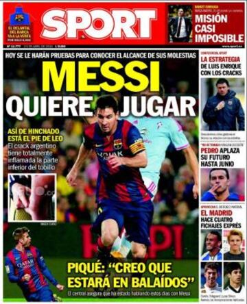 Portadas de la prensa deportiva