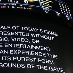 El Madison se queda mudo: sin música, vídeos... durante toda la primera parte