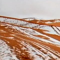 El desierto del Sáhara 'se congela'