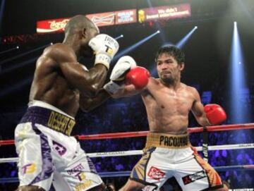 Combate entre Manny Pacquiao y Timothy Bradley Jr. en las Vegas por el título de peso welter de la Organización Mundial de Boxeo.