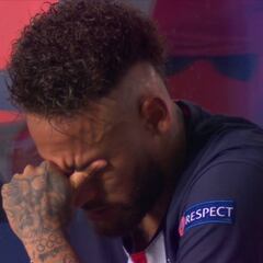 Nunca se la había visto así: Neymar al acabar el partido...