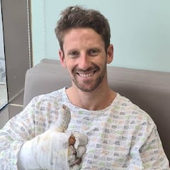 Grosjean sale del hospital y apunta al GP de Abu Dhabi