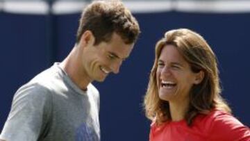 PAREJA. Murray, junto a Mauresmo, su nueva entrenadora.