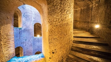 Túneles descubiertos en Orvieto.