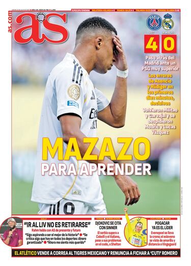 Las portadas de AS de julio