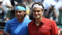 Nadal y Federer, antes de la final de 2011 en Roland Garros.