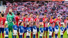 El once del Atlético contra Las Palmas.