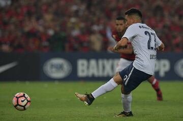 Ezequiel Barco slots the penalty home