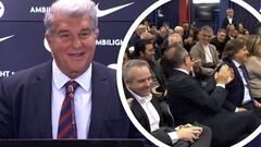 El chiste gastronómico de Laporta sobre las “alubias, butifarras y patatas”: no lo van a creer pero sí, le aplaudieron