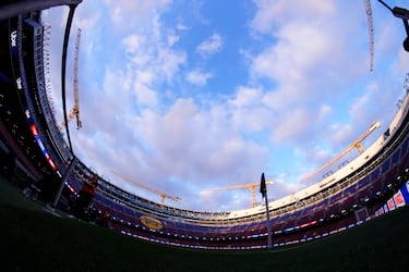 Vista general de la tercera grada del Spotify Camp Nou antes del inicio del duelo entre el Fútbol Club Barcelona y el CA Osasuna el 13 de diciembre de 2025.