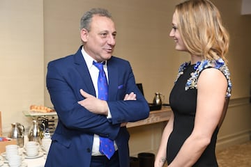 Fermín Cacho con Mireia Belmonte.