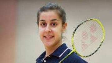 La bicampeona del mundo de bádminton, Carolina Marín.