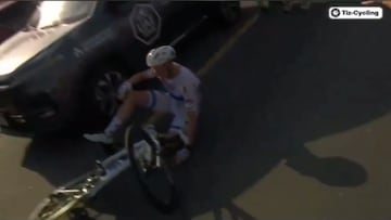 En medio de la alegría, no se esperaba esa sorpresa cruzando la meta.