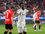 Vinicius se lamenta por una decisión arbitral