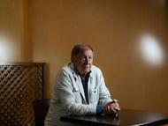 Toni Grande, en un momento de la entrevista con AS.