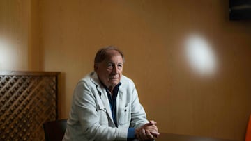 Toni Grande, en un momento de la entrevista con AS.