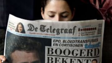 Boogerd, portada en &#039;De Telegraaf&#039;.