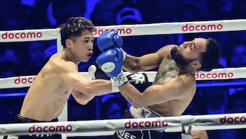 Naoya Inoue antes de noquear a Luis Nery en Tokio, Japón.