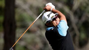 Hideki Matsuyama en el hoyo 9 del Zozo Championship.