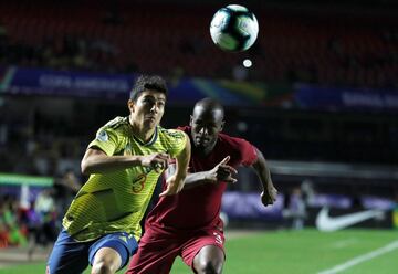 La Selección Colombia clasifica a octavos de final después de un cerrado partido contra Qatar en el estadio de Sao Paulo, Morumbí.