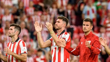 Laporte tras el partido de LaLiga EA Sports entre el Athletic y Alavés.