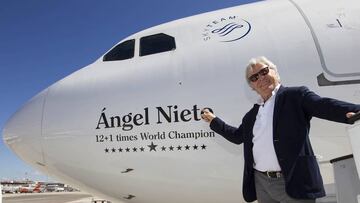 16/06/2015
Angel Nieto pone nombre a un avion de la compañia Air Europa de Jose Hidalgo entrevista
PUBLICADA 17/06/15 NA MA30 2COL