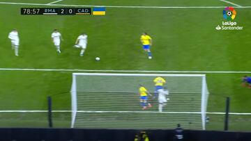 El increíble fallo de Modric a pase de Vinicius en el Real Madrid vs Cádiz